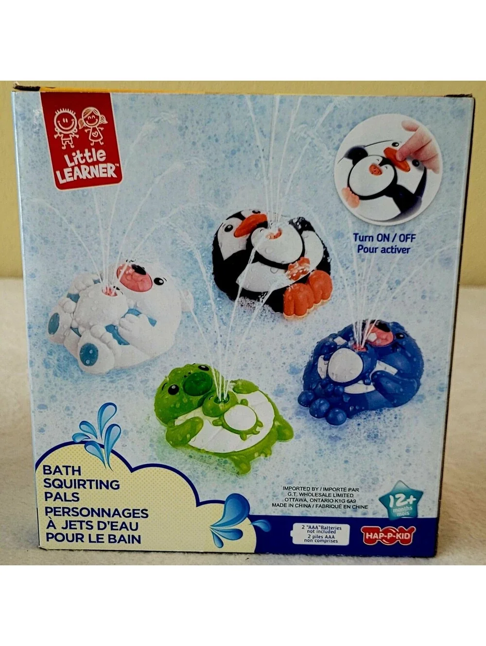 Little Learner Bath squirting Pals Motorized Toy Polar Bear Floats 12+ Months